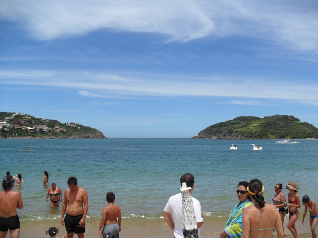 Vista de la Praia da Ferradura en Búzios