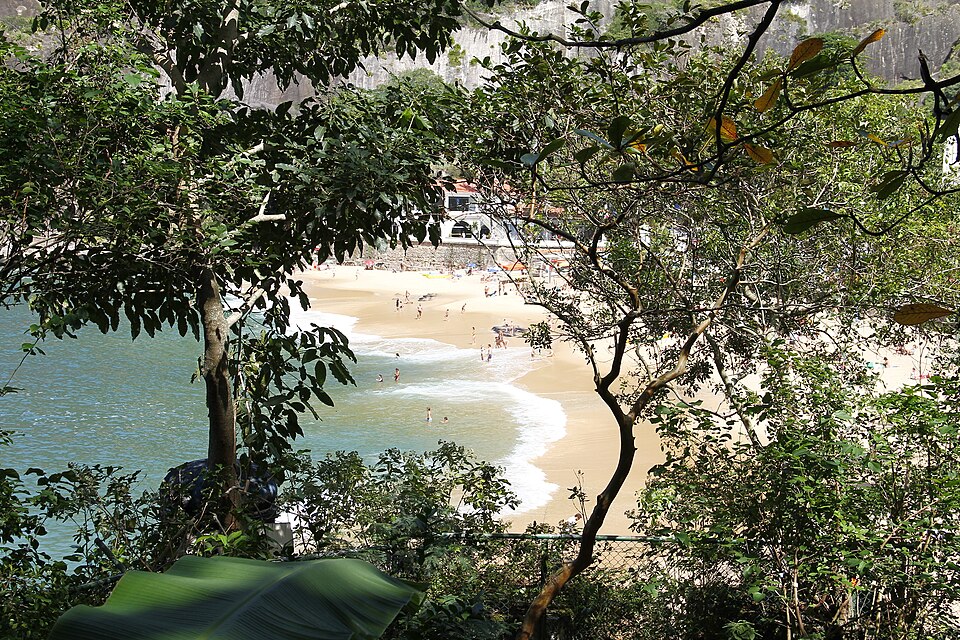 Praia Vermelha en el barrio de Urca, junto al Pan de Azúcar