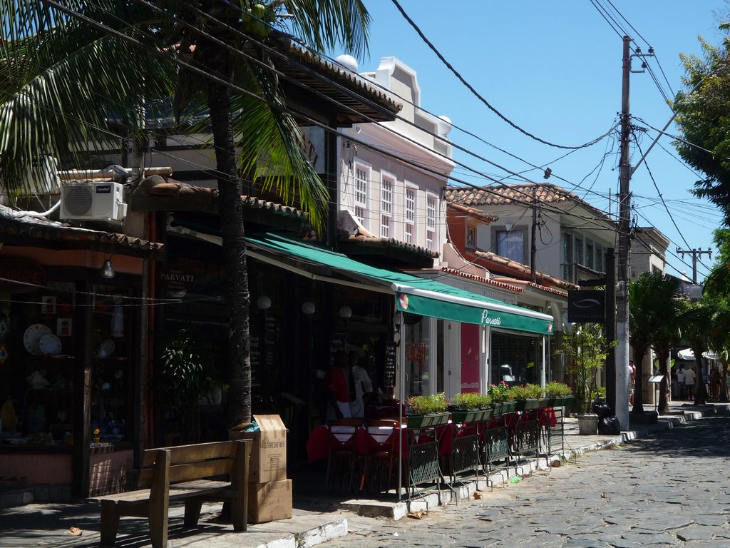Calle Rua das Pedras en el centro de Búzios